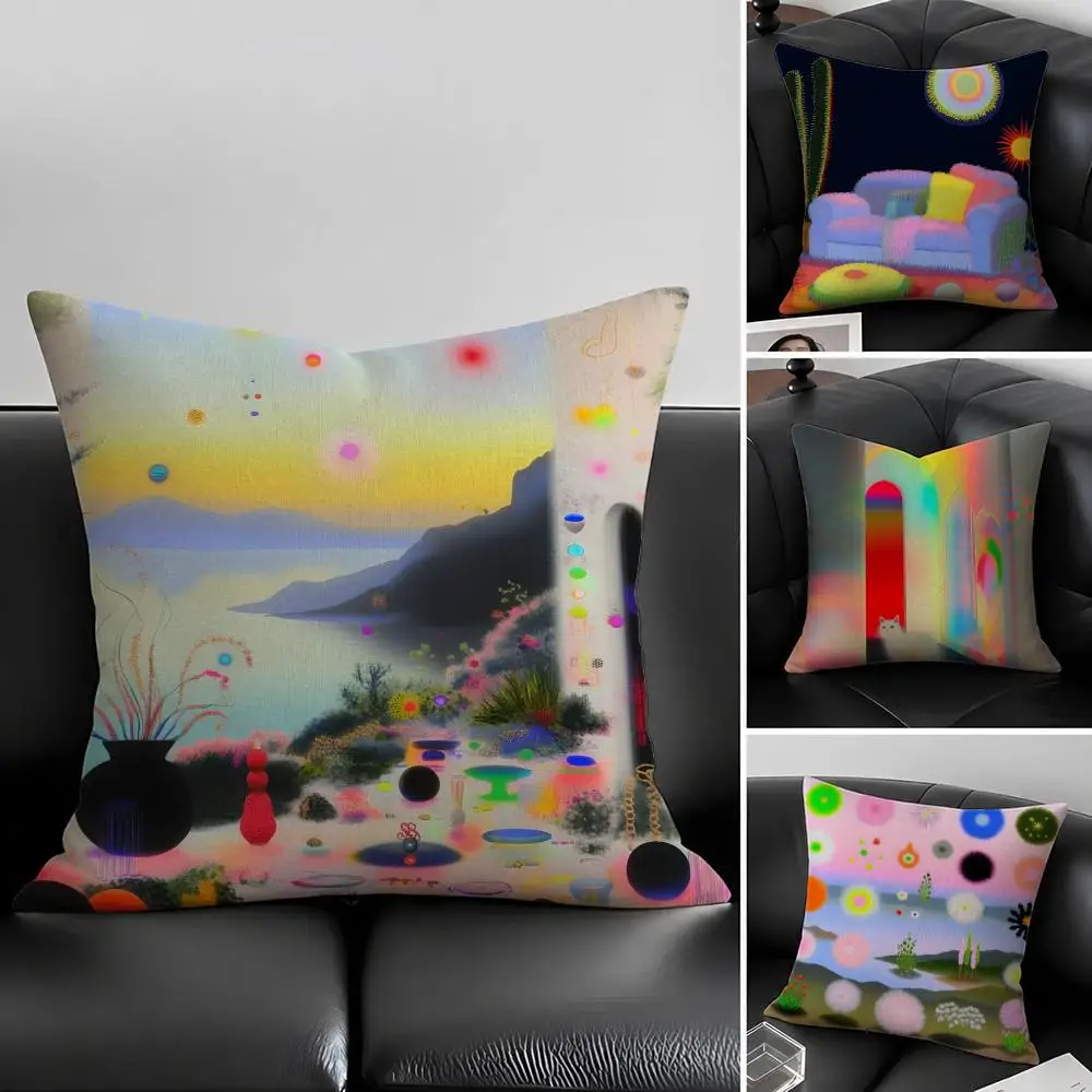 

A-Arthur Machado-S Cushion Cover Natural Linen Pillowcase Set, All-in-One Decor for Sofa, Bedroom & Chair