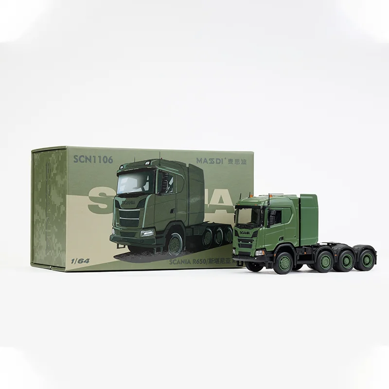 MASSDI 1:64 Scania Truck Trailer Head Simulation Alloy Car Model