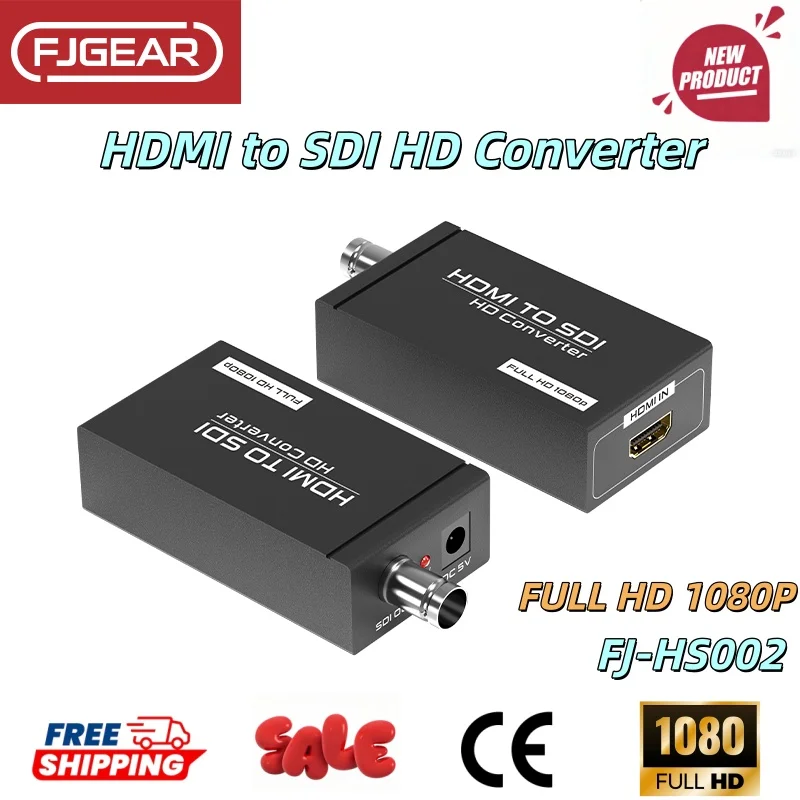 FJGEAR HDMI to SDI Converter, SD-SDI/HD-SDI/3G-SDI Adapter 1