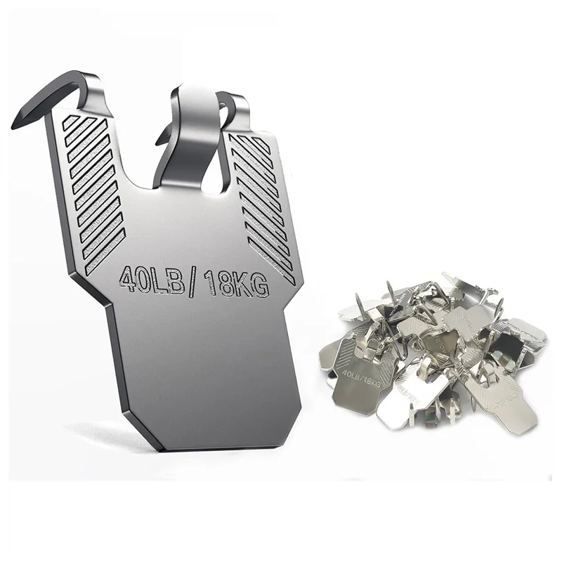 

A03F-вешалки для картин с когтями, 40 шт., для гипсокартона, без повреждений, настенные крючки для подвешивания картин, комплект сверхмощной рамы