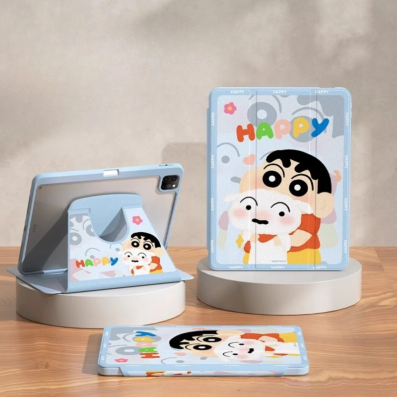 

MINISO Crayon Shin-chan For iPad Case ipad8/9 10.2in A16 11in Tablet Cover Air3 4 5 10.9in M2 M3 Pro4 5 6 12.9in Protective case