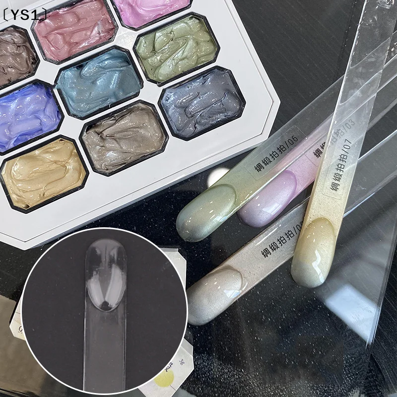 〔YS1〕Palette de présentation pour nail art, carte de couleurs pour gel UV, forme sectorielle, pour accessoires de manucure