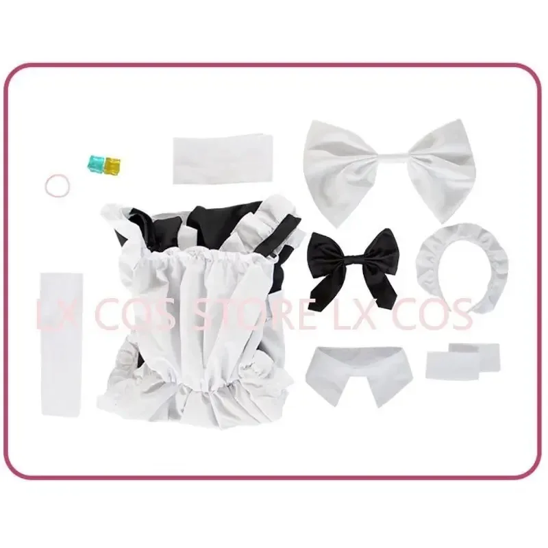Gotou Hitori косплей Bocchi The Rock Gotou Hitori платье горничной черно-белое платье горничной Лолита Хэллоуин женская одежда