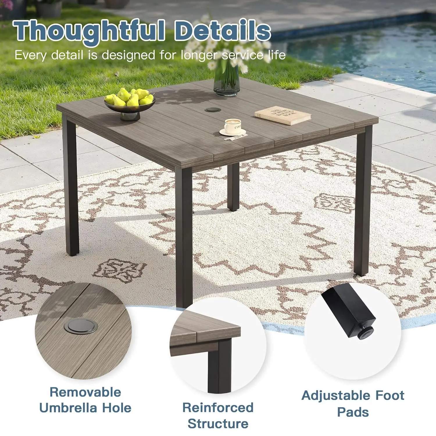 #5pc Outdoor Dining Set,40