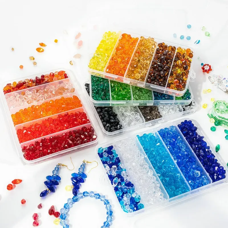 Kit per realizzare braccialetti Kit di perline di cristallo di vetro per la creazione di gioielli Perline di cristallo assortite per gioielli Artigianato fai-da-te o ornamenti per la casa