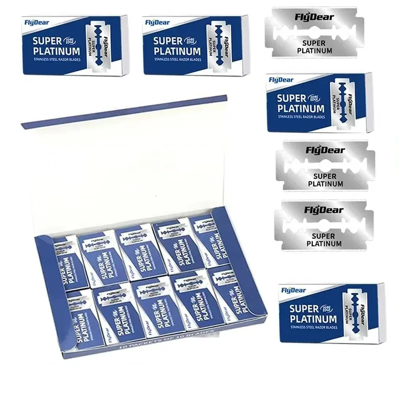 

10/30/60pcs Razor Blades Double Edge Man Shaving Blade Stainless Steel Shaver Blades Spare Men Razors Shaving Barber Accessorie