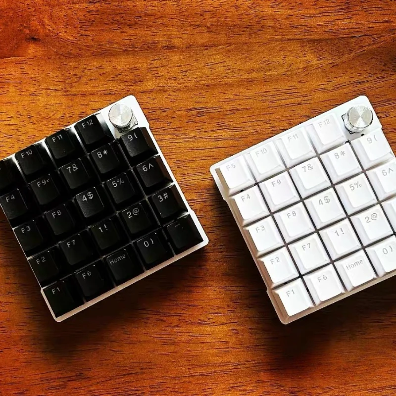 

P25e Wired Mechanical Keyboard Customized Single-mode Hot Swappable with Knob VIAL Mini Ergonomic Keyboards Office Accessories