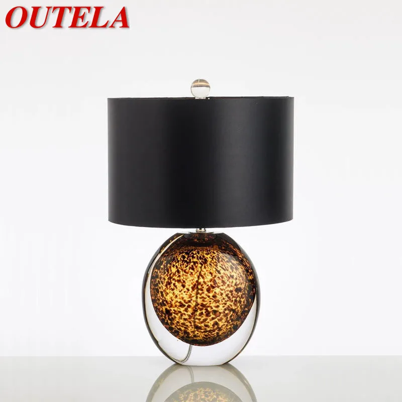 

OUTELA Nordic Glaze Table Lamp Modern Art Iiving Room Bedroom Study Hotel LED Personality Originality Desk Light