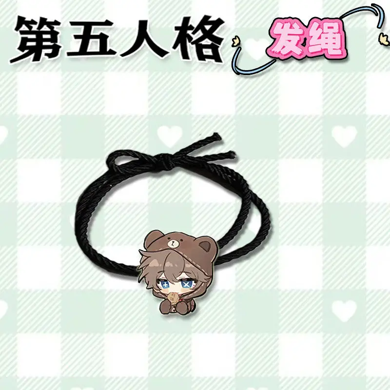 9 قطعة الهوية الخامس أنيمي إيما وودز ايسوب كارل حبل الشعر Kawaii عالية المرونة عقال الكرتون فتاة امرأة إكسسوارات الشعر هدايا