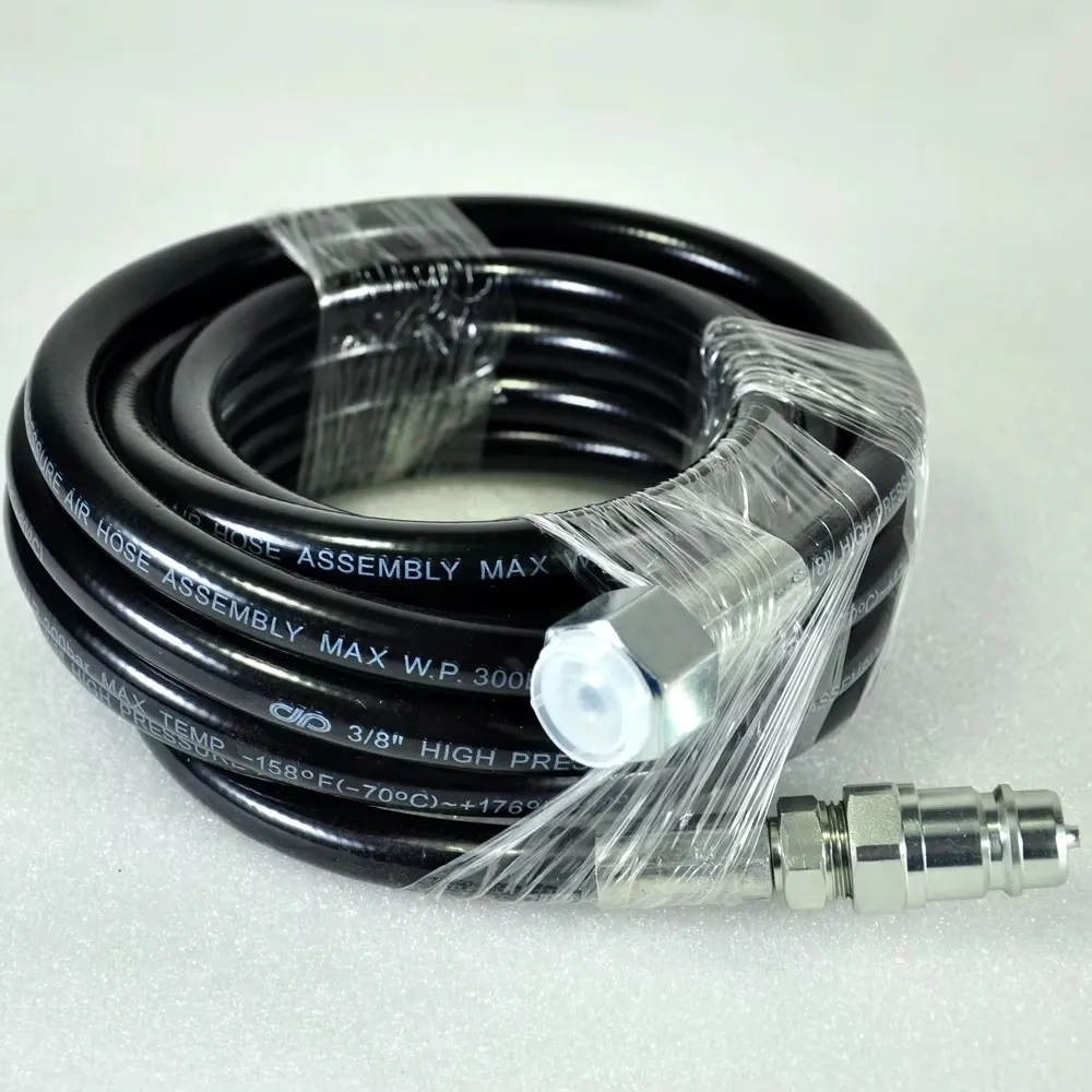 Co2 Gas Column Gun Hose  6m/10m High Pressure Standard Length New Design Brass Fitting Double Connector For LED Co2 Jet Machine