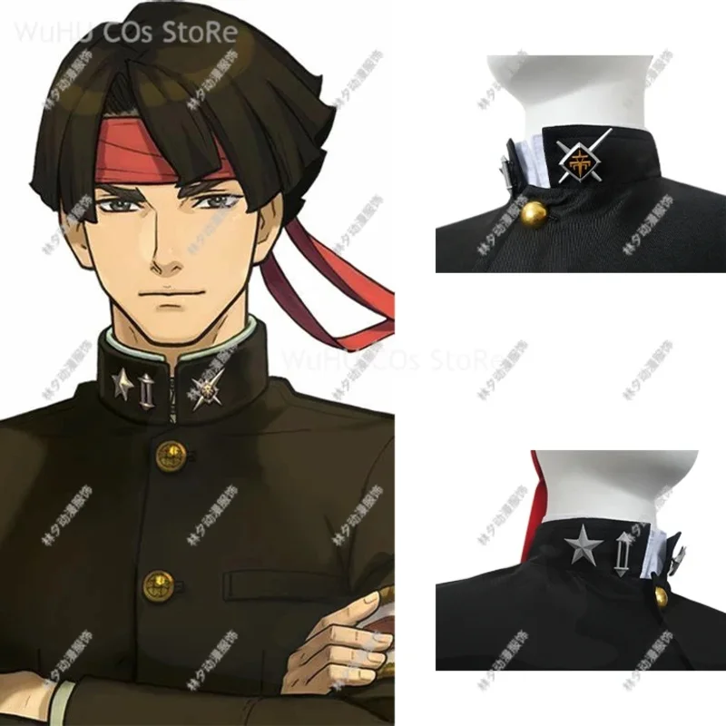 

Gyakuten Saiban: Naruhodo Ryunosuke no Boken Kazuma Asogi Teito Yumei школьная форма Ace Attorney Dai Game Косплей Костюм