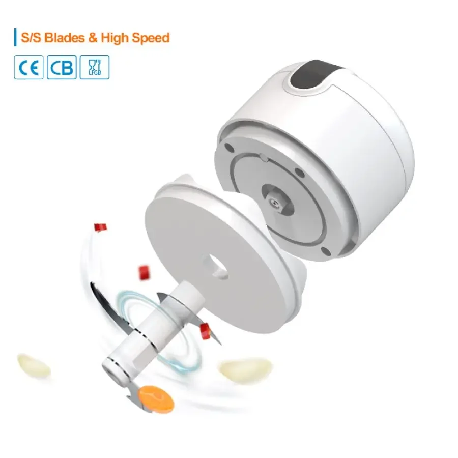 250ml Rechargeable Kitchen Portable Electric Garlic Vegetable Chopper Mini Food Processor Food Blender Usb c to usb Usb to usb