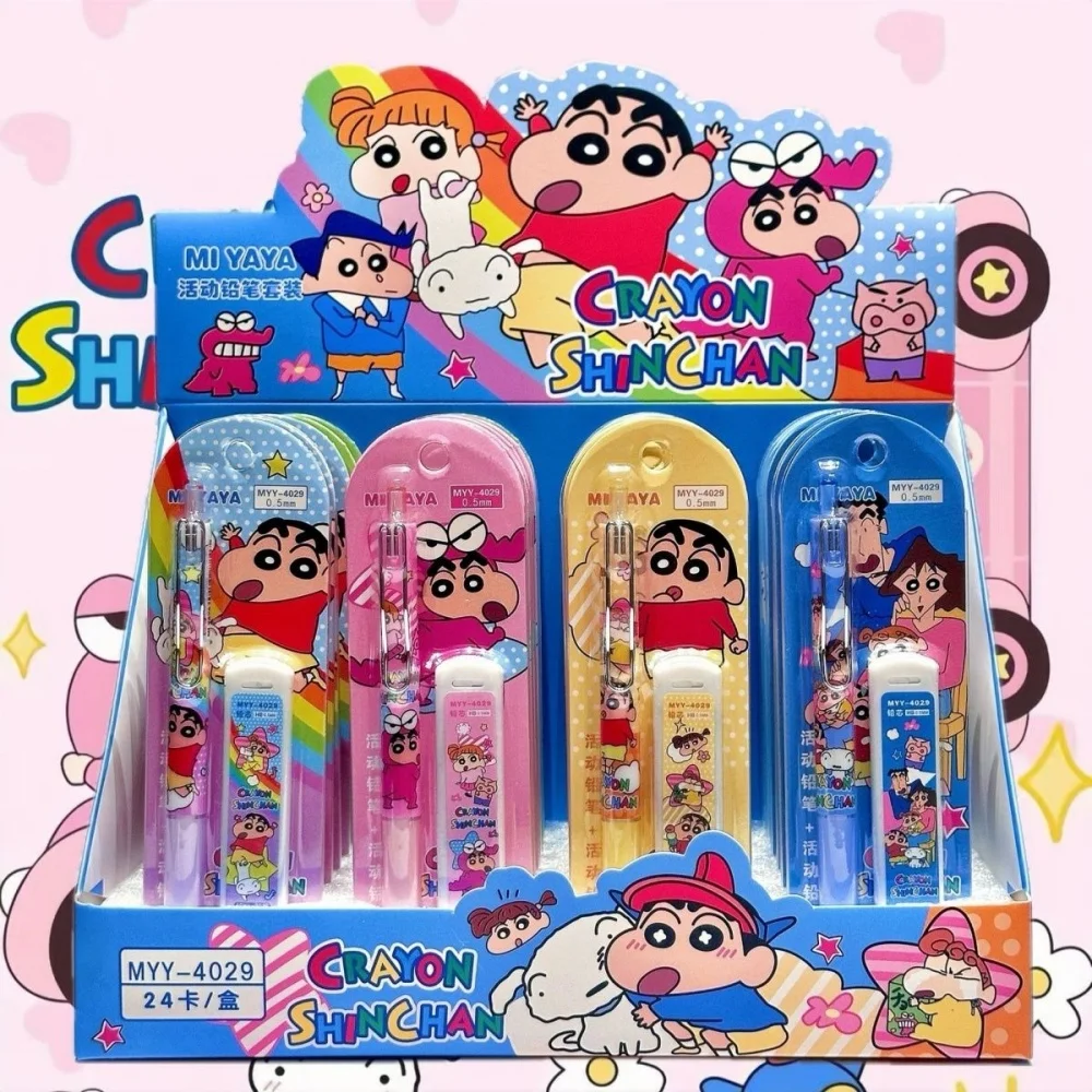 

Anime Crayon Shin-Chan Mechanical Pencil Compatible With 0.5Mm Leads Student Writing Drawing Stationery Teacher Office Supplies