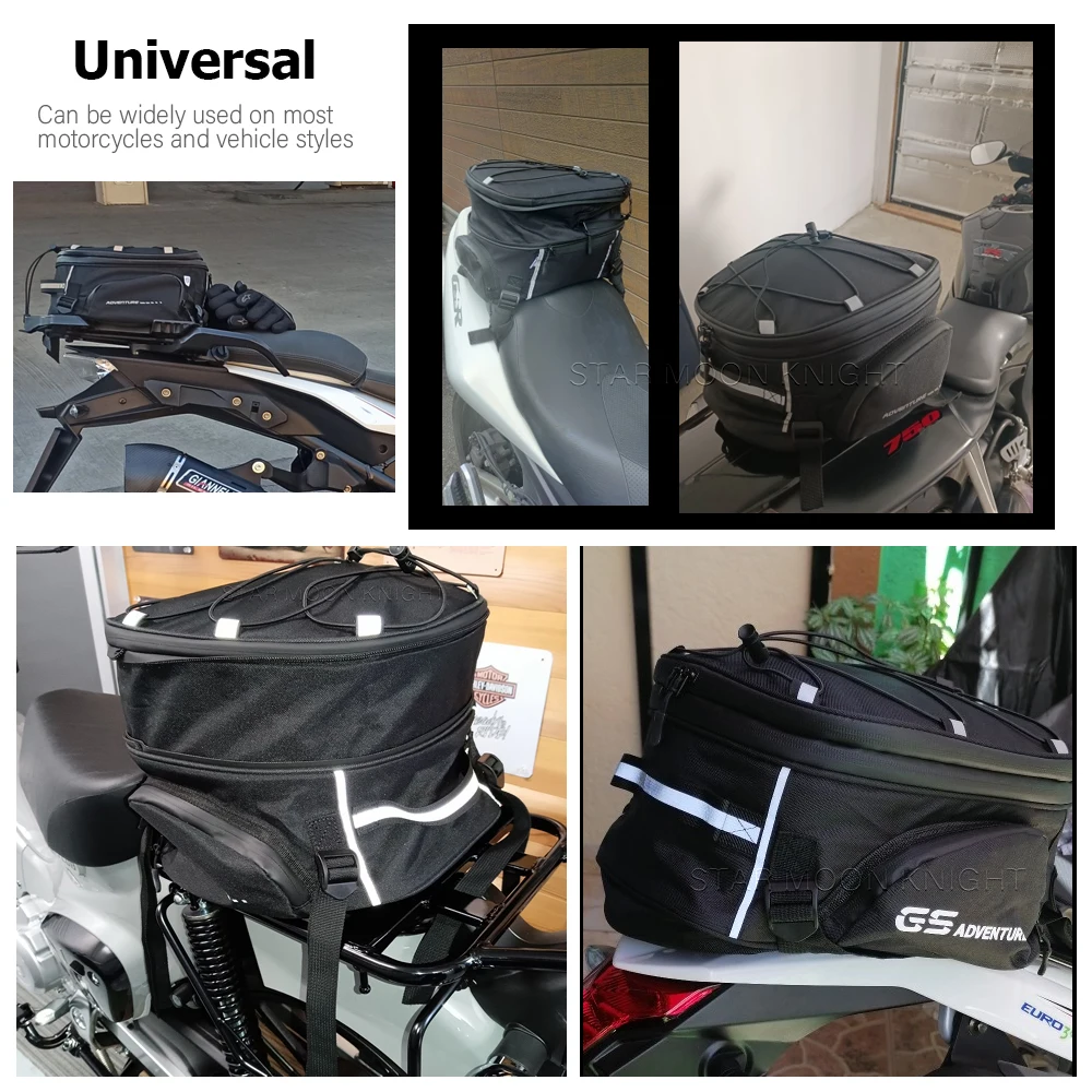 Storage Waterproof bag For BMW R1250GS GS 1200 1250 F650 750 GS S1000XR F850GS Motorcycles Tail Bags 18L Luggage Rack Top bag