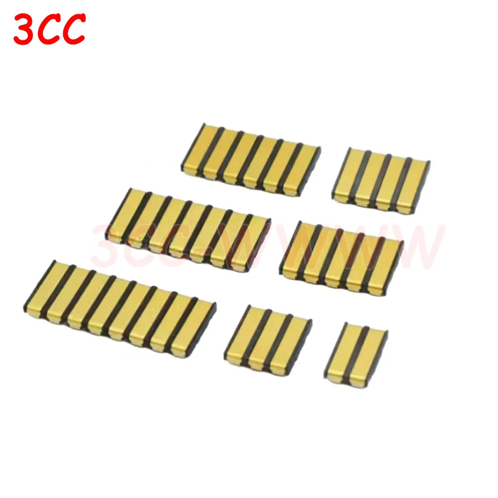 

10pcs BC-13 D127 Battery Holder 2.0mm Spacing Power Contact Plate 2 3 4 5 6 8 Pin Hardware Gold-plated Conductive Plate Base