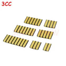 1pcs BC-13 D127 Battery Holder 2.0mm Spacing Power Contact Plate 2 3 4 5 6 8 Pin Hardware Gold-plated Conductive Plate Base