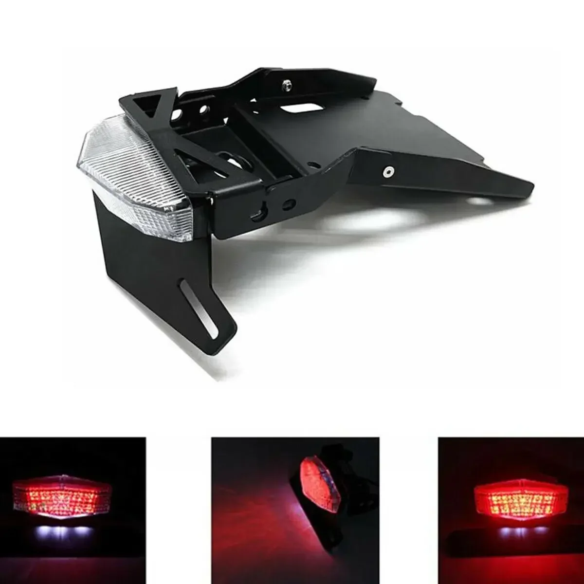 For BMW R NINE T 2014-2021 Rear Fender Eliminator Tail Tidy License Vehicle Plate Holder Frame Light LED Signal Lamp Kit