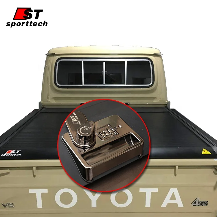 Toyota accessories Retractable Pickup Truck Bed Cover with Password Lock for Land Cruiser LC79