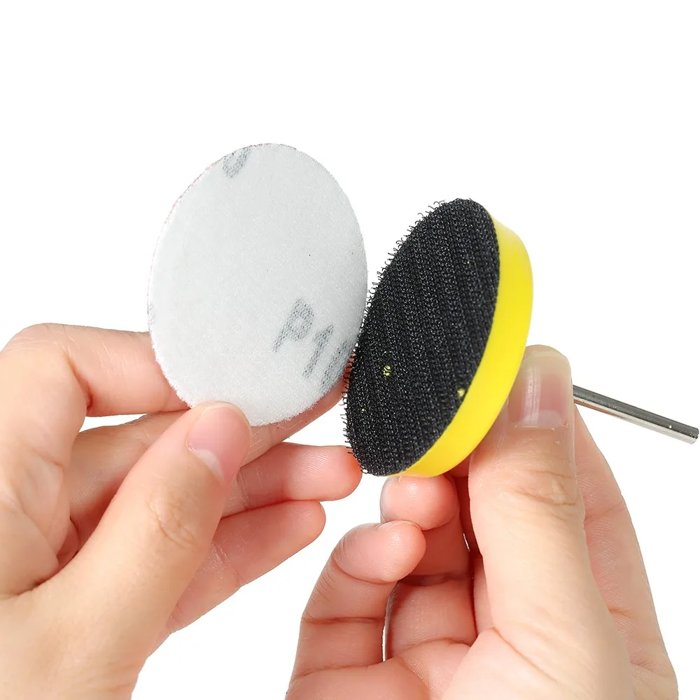 

60 шт., 50 мм, 2 дюйма, шлифовальный диск, шлифовальная бумага, зернистость 100-2000, с 2-дюймовой абразивной полировальной пластиной для вращающегося инструмента Dremel