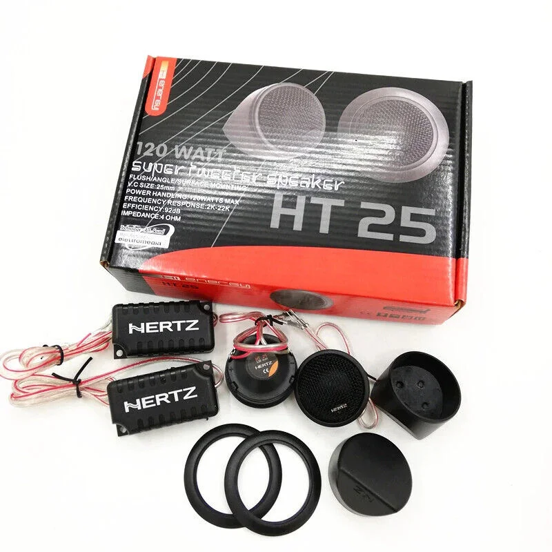 شحن مجاني 1 مجموعة HERTZ HT 25 سيارة TWEETERS HERTZ HT 25-120 واط صوت السيارة صنع في ltaly