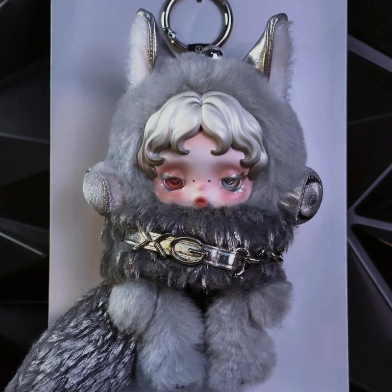 【東京限定】SKULLPANDA ドール キーホルダー グレー レア 完売品 SKULLPANDA × XG Plush Doll Pendant Metallic Silver Japan Exclusive