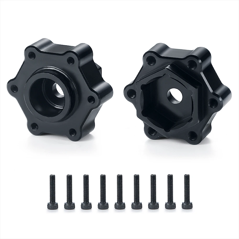 AXSPEED 4Pcs +5mm Widen Aluminum Alloy Hex Adapters for LMT 4S King Sling 4WD Monster 1/8 RC Truck Upgrade Parts