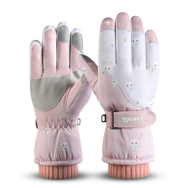 Gants de ski à écran tactile imperméables pour hommes et femmes, gants de moto respirants, rembourrés, UNIS issants, chauds, coupe-vent, froids, hiver