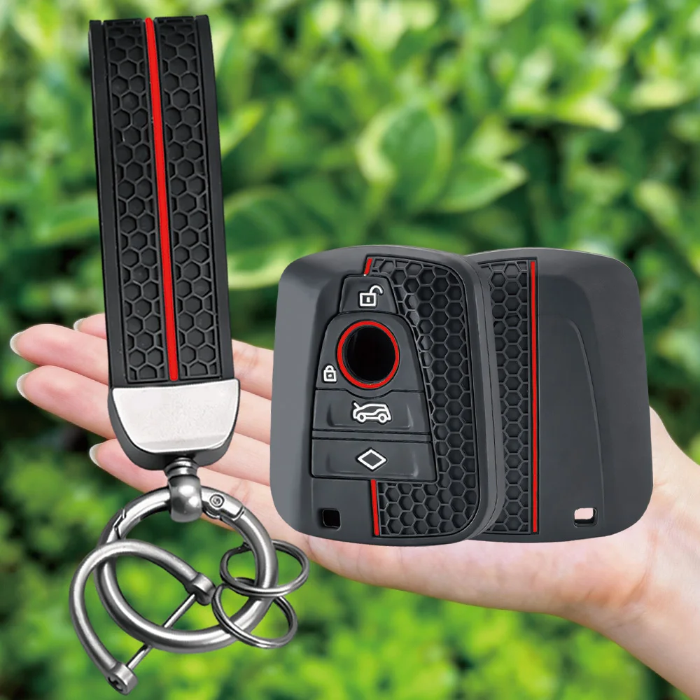 

Высококачественный защитный чехол-брелок с 4 кнопками для автомобильного ключа BMW I3 I8 Series 2014 2016 2017, аксессуары