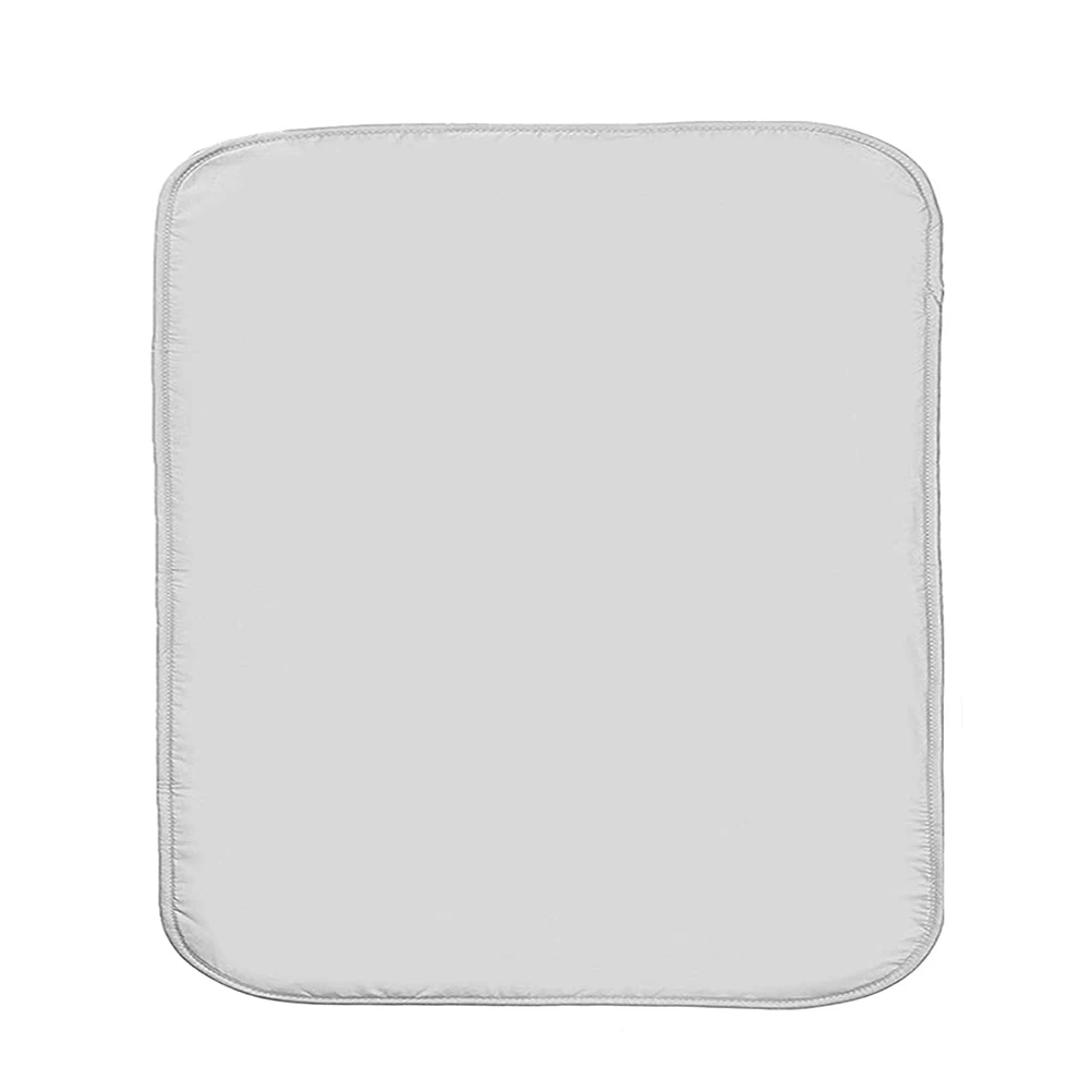 

Folding Ironing Pad Non- Mat for Home Dish Rack Convenient Thermal Insulation Clothes White