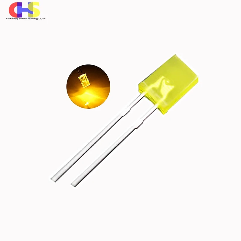 100pcs High-quality 2*5*7 Square Light Emitting Diode LED Lamp Beads Red Blue Green White Yellow 2X5X7 Electronic DIY Kit