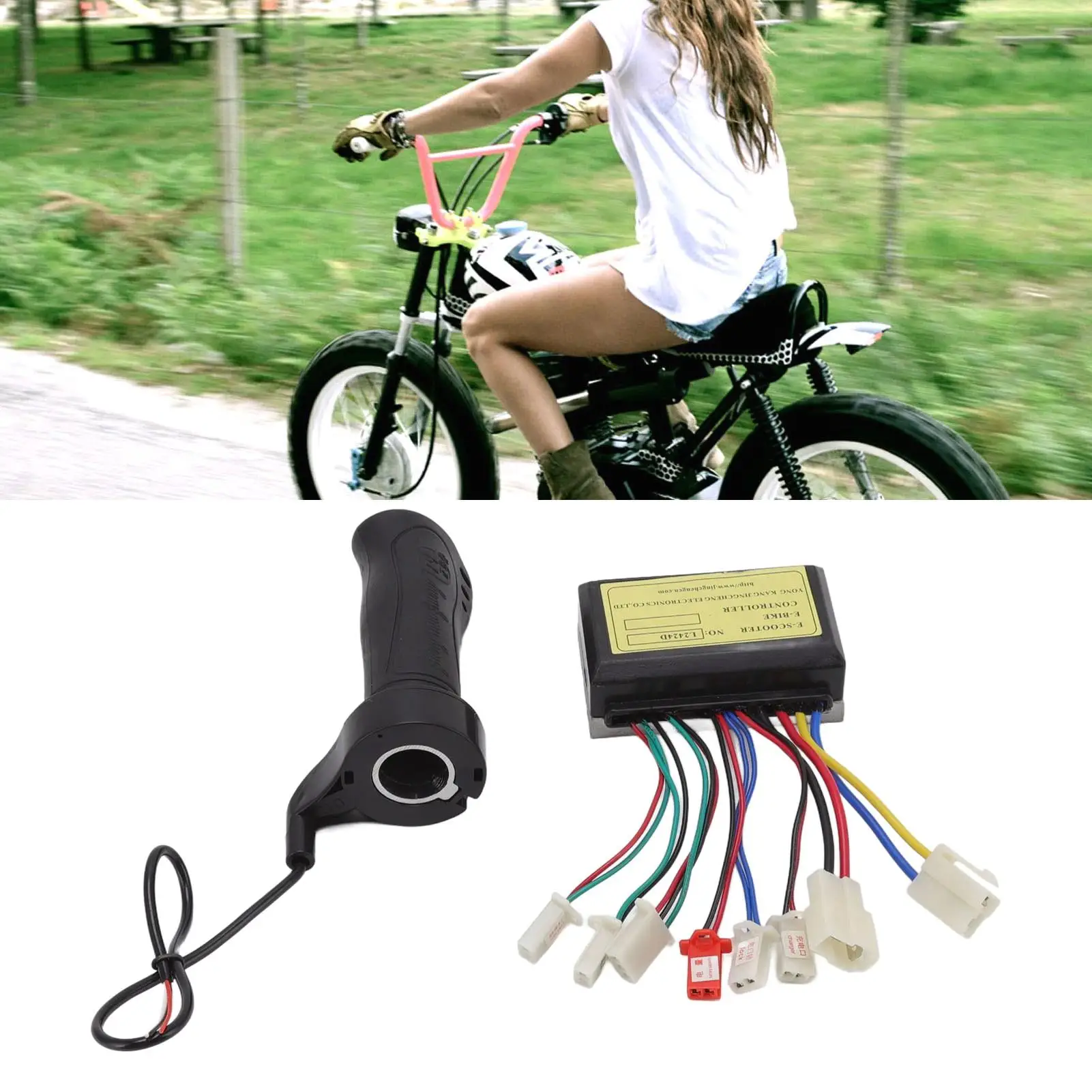 Controlador de velocidad de Motor cepillado, 24V, 250W, para bicicleta eléctrica, triciclo, Scooter