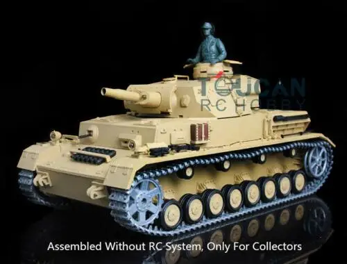 Heng Long RC System 1/16 German IV F Static Tank Model Metal 3858 W/O Battery TH08752-SMT4