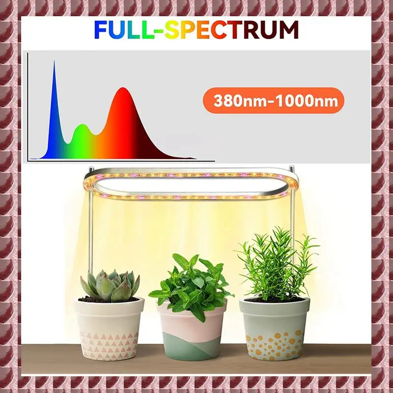 

A95G 2X Grow Lights For Indoor Plants, Full Spectrum LED 50 Grow Lamps With Yellow Lights, Adjustable Halo Growing Lamp