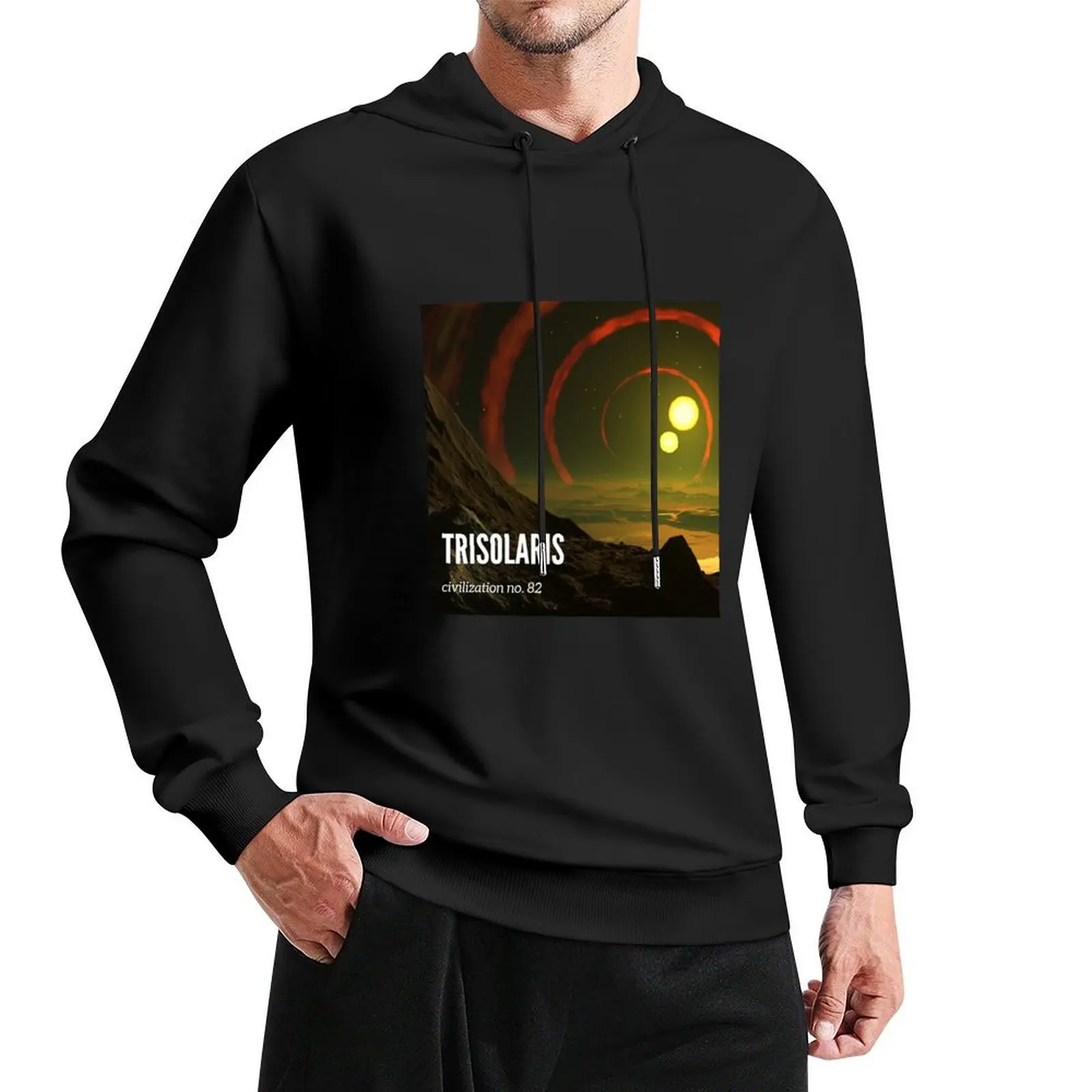 Trisolaris civilization no. 82 Pullover Hoodie men wear blouse autumn jacket men hoodie graphic