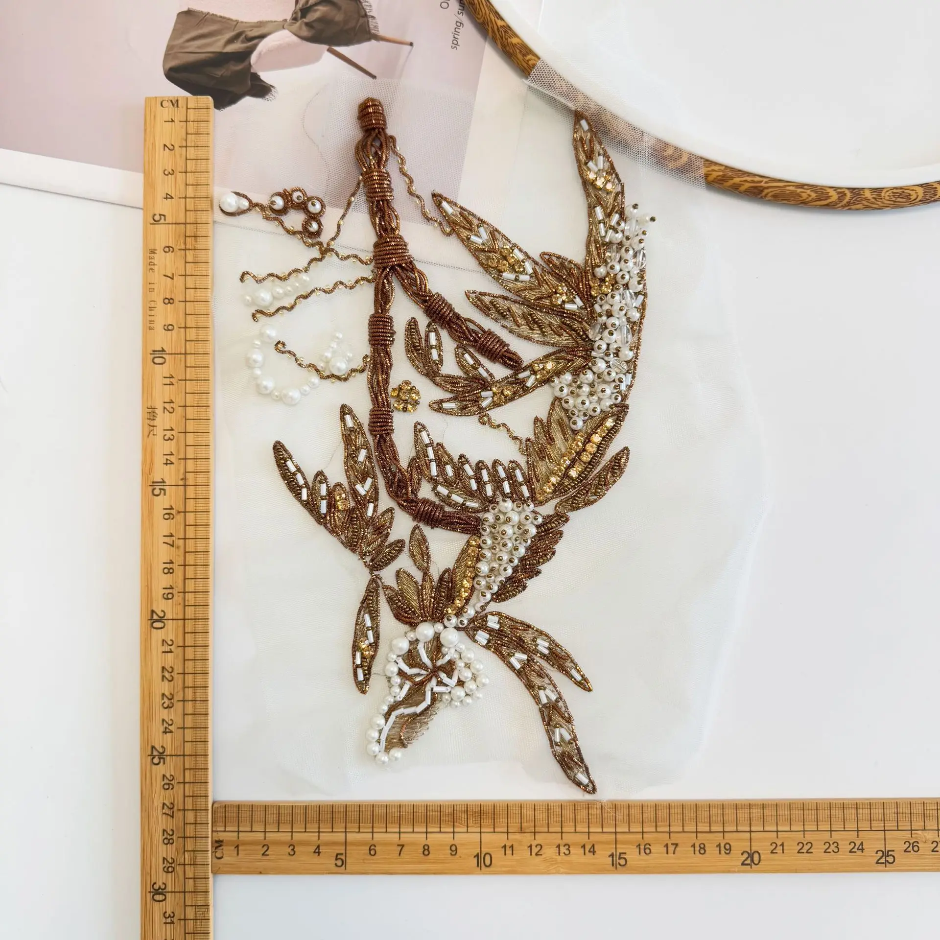 

Объемные тканевые наклейки ручной работы: Кофейное дерево с листьями, трехмерные бусины, фрукты, аксессуары для одежды