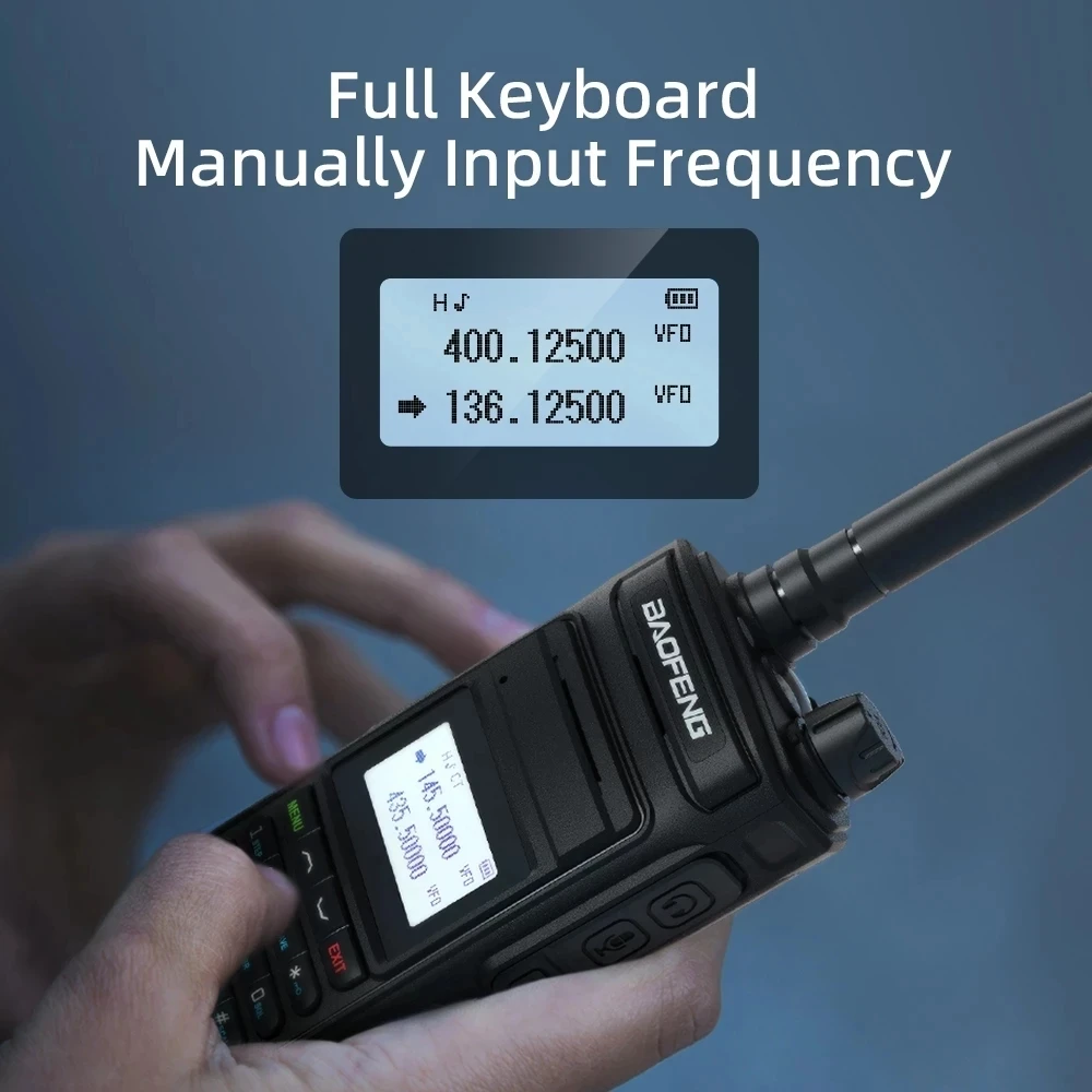 2026 Baofeng UV15 Pro Max True 10W Long Range FM Walkie Talkie 999 Channel Dual Band CB Ham Radio Type-C Charger Two Way Radio