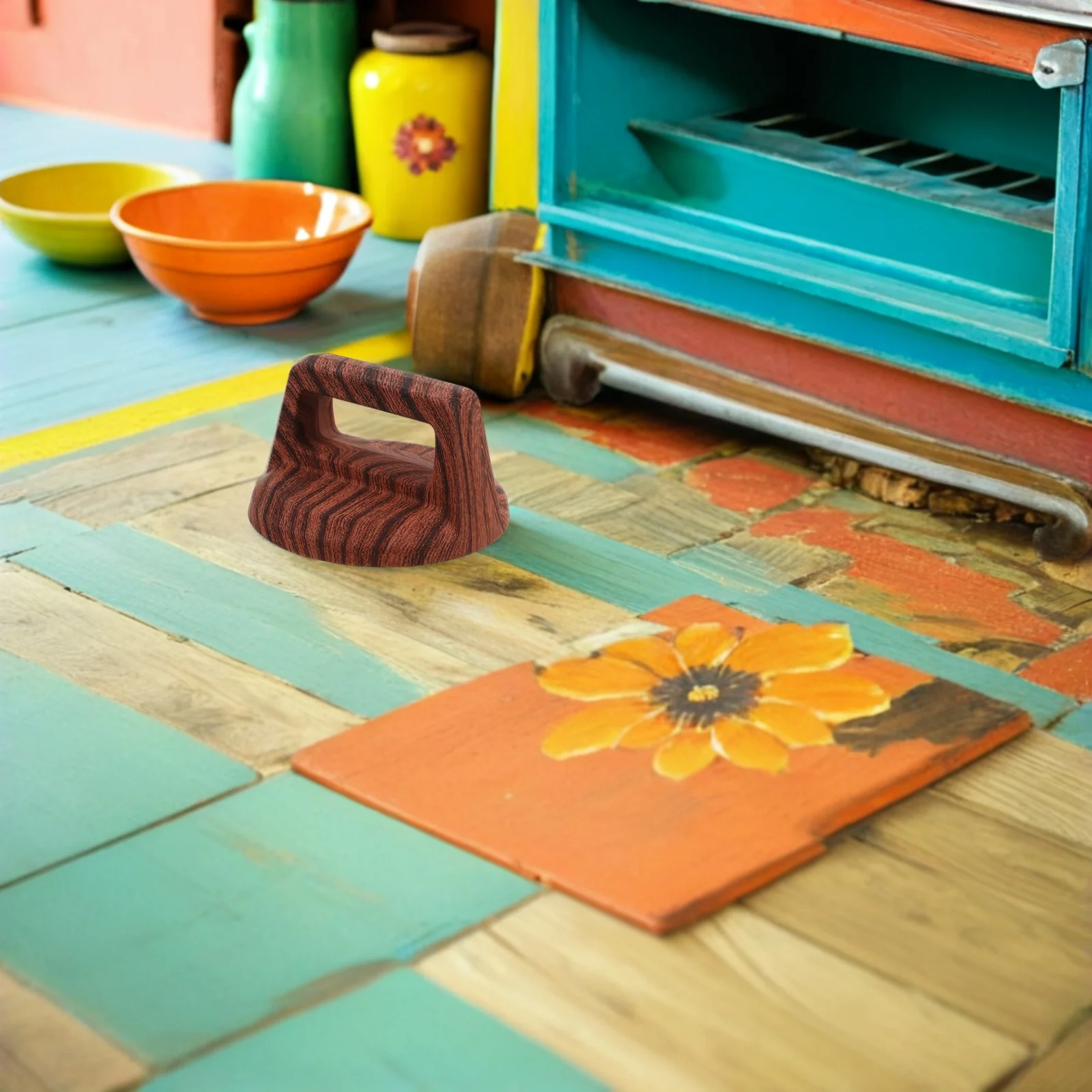 

2Pcs Heat Resistant Wood Grain Pot Lid Handle Knob Replacement Universal Pan Lid Grip Kitchen Pot Knobs Replacement