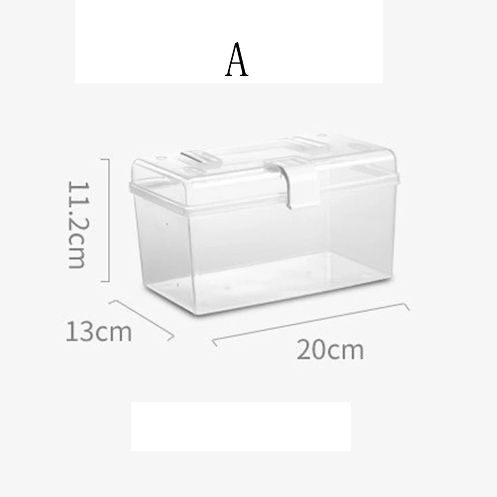 Waterproof Plastic Storage Box New PP Dustproof Medicine Cabinet Sealed Large-Capacity Stationery Storage Case