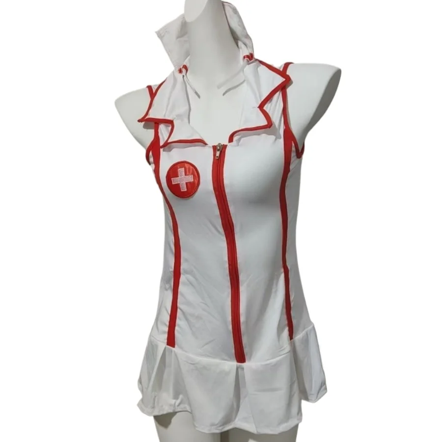 

New Sexy Nurse Cosplay Lingerie Hot Nurse Uniform Erotic Lingerie Sexy Costumes Set for Women Sexy Nurse Uniform Skirt