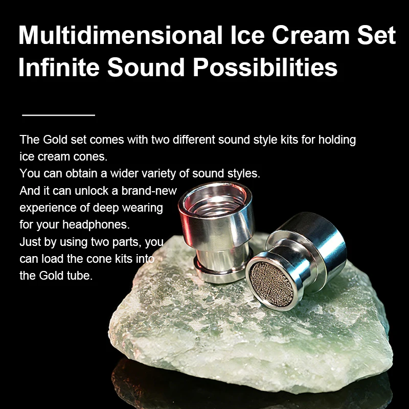SIRINLABS Gold nozzles Standard type gold-plated cable earphone earplug upgrade accessories for moondrop FIIO SIMGOT