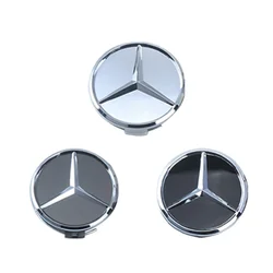 4pcs 75mm Mercedes Wheel Center Caps For Benz W176 W177 W203 W204 W205 W206 W212 W213 W214 W211 W223 W222 W223 W246 W247 W219