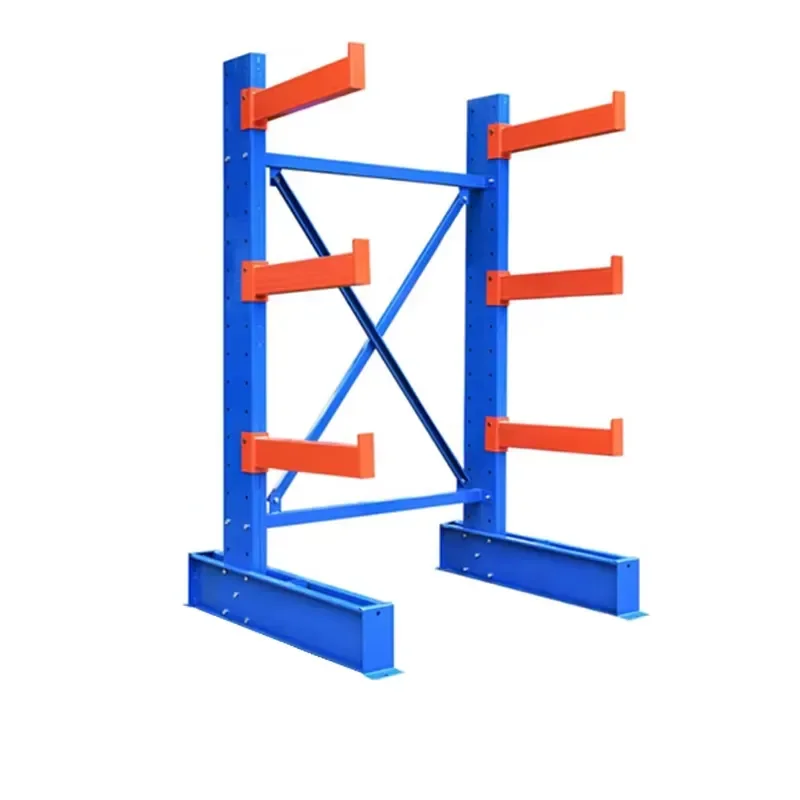 3/4 Tier Storage Rack Heavy Cantilever Racking Pvc Pipe Cantilever Racking Pipe Stainless Steel Tubing Blue Lumber Shelf