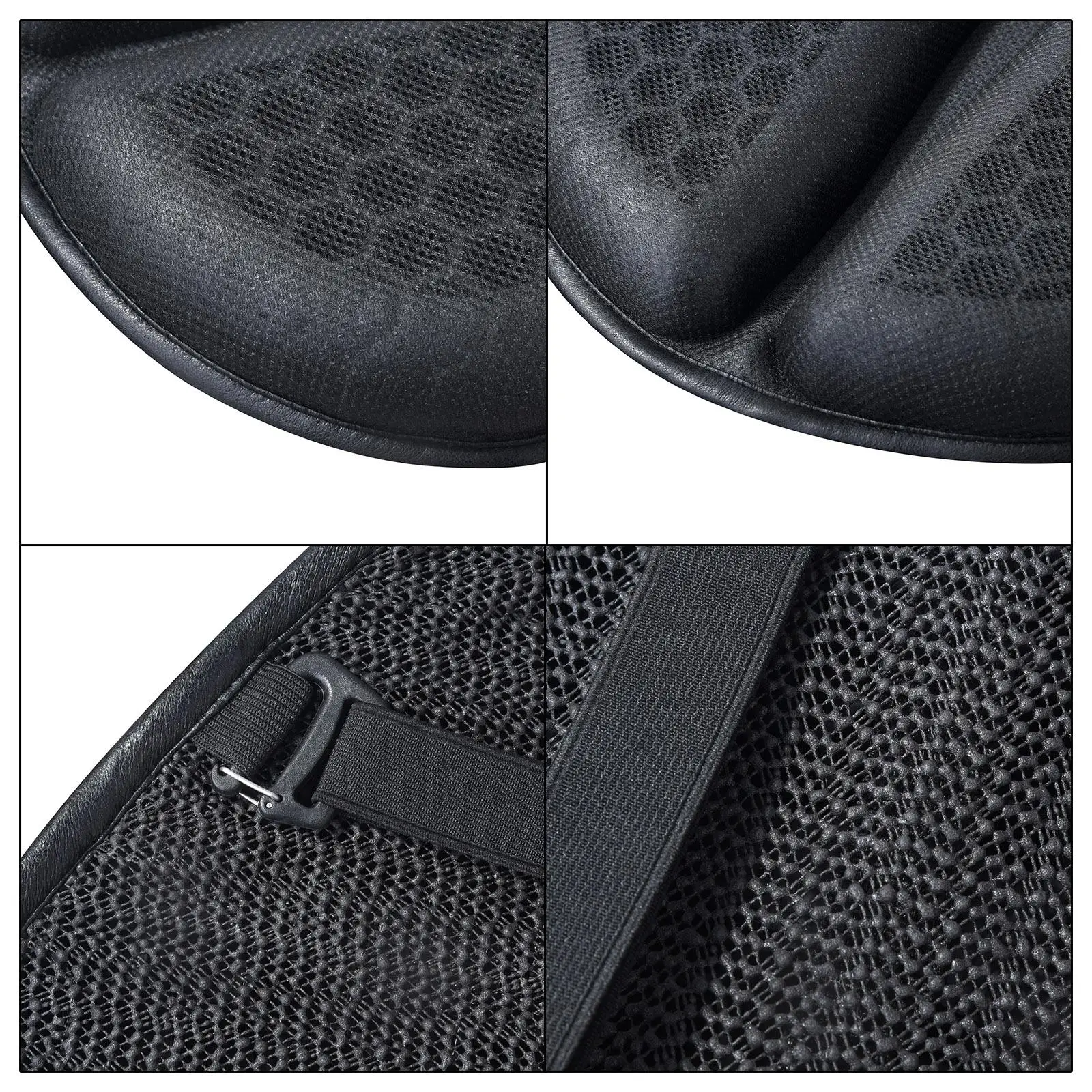 

Motorcycle Seat Cushion Cover Shock Absorption Seat Pad for Dirt Bikes Black