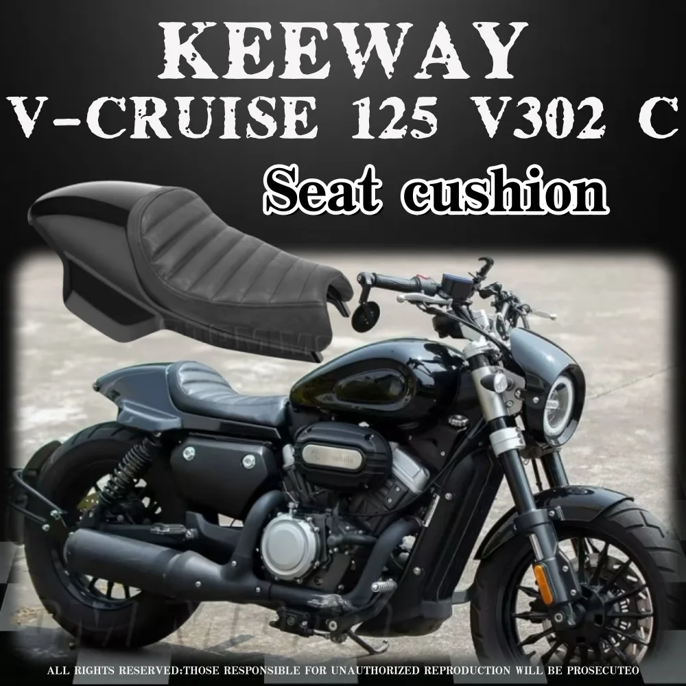 

Мотоциклетное модифицированное сиденье с одним горбом BD300, заднее сиденье, крыло, задний фонарь, полоса для Keeway V Cruise 125 Keeway V302c