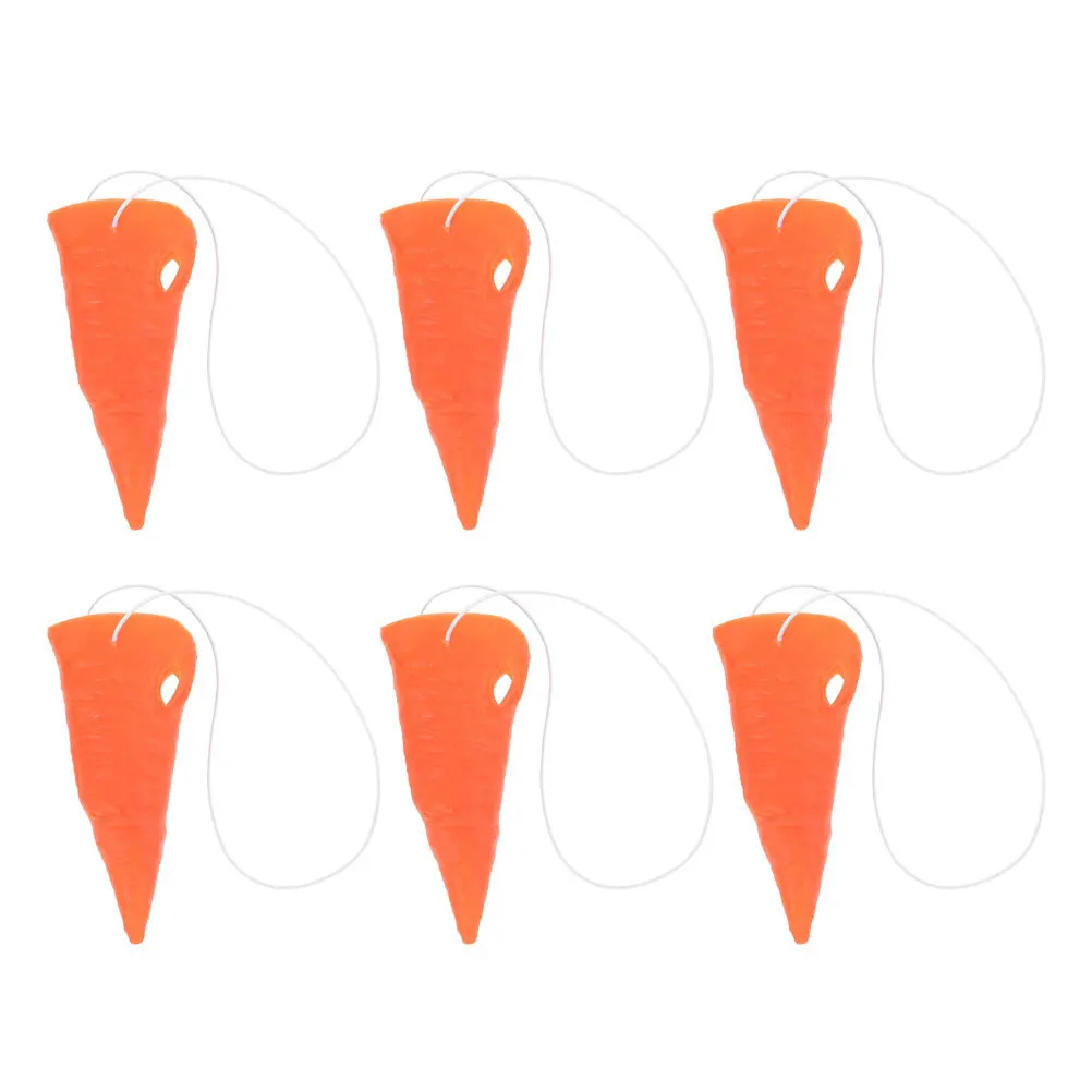 

6Pcs Orange Carrot Nose Prop Lightweight Nose Prosthetic for Carnival Costume Play Clown Snowman DIY Festive Event Decoration