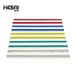 Hot Sale 10PCS 40 Pin 1x40 Single Row Male 2.54 Breakable Pin Header Connector Strip For Arduino Diy Kit