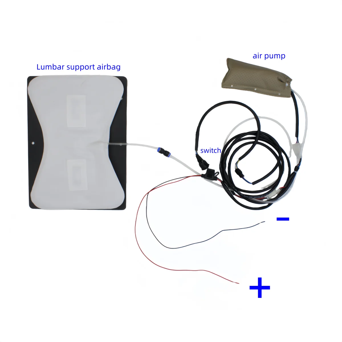Automobiles Interior  high quality built-in air lumbar car pneumatic airbag Seat bladder lumbar support system