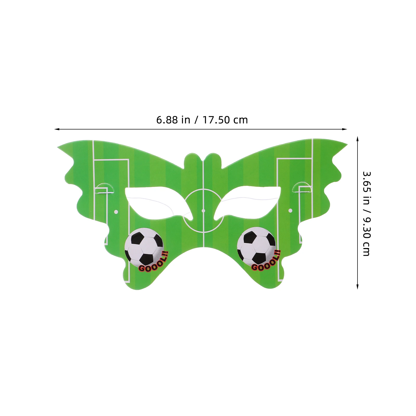 

20 Pcs Football Mask Soccer Decoration Costume Props Kids Party Favors Cartoon Cute Birthday Masks Prom Child