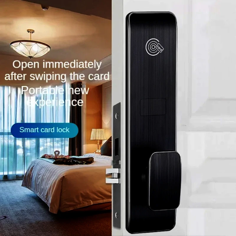 Zinc alloy intelligent hotel lock with management software Electric RFID Card Hotel Lock With 5572 Mortise hotel lock system