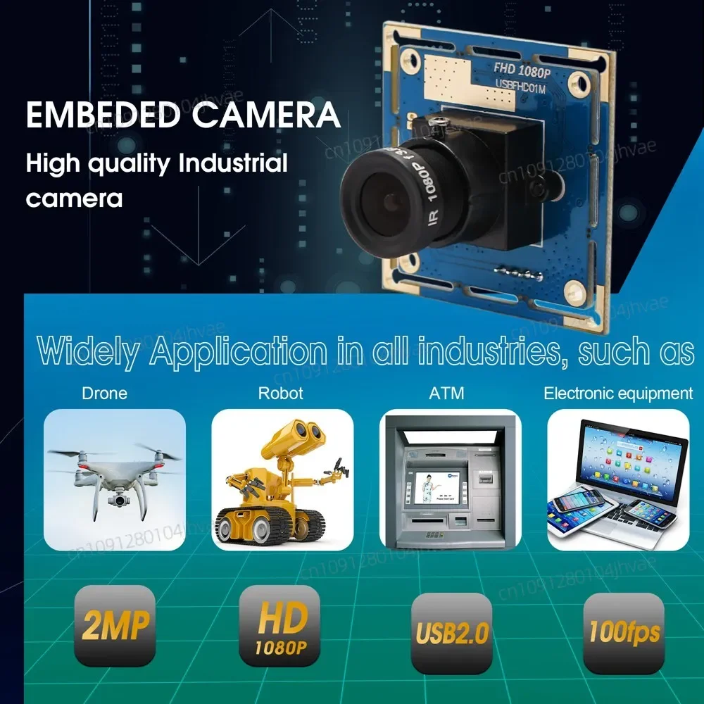 جديد ELP سائق مجاني كامل HD كاميرا ويب UVC 2MP 30fps 1080p 60fps CMOS وحدة كاميرا بمنفذ USB 120fps لنظام التشغيل Windows Linux Android